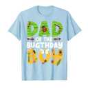 Dad of The Bugthday Boy Bug Themed Birthday Party Insects T-Shirt, Men, Baby Blue,2X Large
