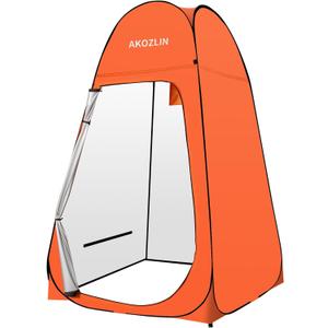 AKOZLIN Portable Pop Up Shower Tent Instant Privacy Dressing Changing Tent Outdoor Shower Room Camp Toilet Tent, 47.2" L×47.2" W×74.8" H