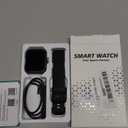 Smart Watch for Women Men with Bluetooth Call, Alexa Built-in Smartwatch, 1.83"DIY Dial Fitness Watch with Sleep Heart Rate Monitor, 110+ Sport Modes, IP68 Waterproof Watch Compatible with Android iOS (Black)