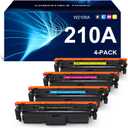 210A Toner Cartridges 4 Pack Compatible Replacement for HP 210A 210X W2100A W2101A W2102A W2103A Works for HP Color Pr MFP 4301 4201 Series 4201dw 4201dn MFP 4301dw 4301fdn 4301fdw Printer 4-Pack