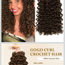 Human Crochet Hair for Black Women 120G Brown Crochet Real Human Hair 4# Deep Wave Feather Crochet Human Hair for Boho Braids or Locs Reuseable/Invisible Color 4 14Inch 100 Strands(14Inch Brown)