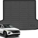 Jenofa-Cargo Mats for Hyundai Tucson 2022-2026 (Only Gas) Cargo Liner All Weather Trunk Mats Custom Fit Tucson (Upper Deck of Cargo) Waterproof Durable Trunk Liners Accessories Black