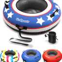 GoSports 44 Inch Heavy-Duty River Tube with Premium Canvas Cover - Commercial Grade River Tube - Stars & Stripes