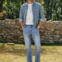 JMIERR Mens Stretch Jeans Straight Leg Casual Denim Pants | Stretch Denim, Comfort and Flexible, 5 Pockets, Casual, Relaxed Fit, Sweatpant Jeans, Big and Tall, 32