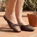 Mules for Women Slip On Flats Office Business Casual Shoes Closed Toe Shoes for Women Dressy Comfortable