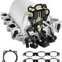 2721402401 Intake Manifold with Gasket For 2006-2013 Mercedes Benz C230 C250 C280 C300 C350 E280 E350 CLK350 GLK350 ML350 ML450 R350 S400 SLK280 SLK300 SLK350 V6 272 Engine,Replaces 2721402201