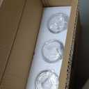 3-Light Bathroom Vanity Light, Modern Brushed Nickel Wall Lights with Clear Glass Shades, Bathroom Wall Sconce Lamp for Mirror Living Room Bedroom Hallway