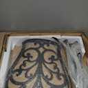 NUU GARDEN 3 Piece Bistro Set Outdoor, All Weather Cast Aluminum Patio Bistro Sets Patio Table and Chairs Set of 2 with Umbrella Hole for Yard, Balcony, Black, Butterfly Backrest