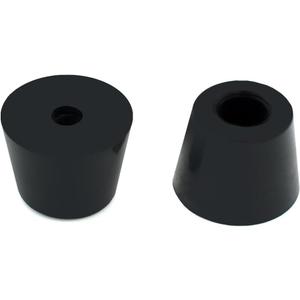 TopPerfekt 18 Round Rubber Feet with 304 Stainless Steel Screws and Stainless Steel Washer 0.59 x 0.75(HD), Not Slip, Non Marking, Perfect Grips for Furniture, Electronics and Appliances (18 Pieces * D19*16*H15mm)