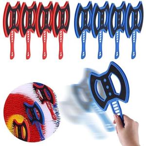 Throwing Axe for Bristle Throwing Targe,8pcs Plastic Axes, 8pcs Throwing Stars