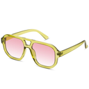 livho Trendy Polarized Square Aviator Sunglasses Women Men Square Eyewear Frame, Retro Sun Glasses for Women Men 2025 Shades