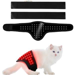 Infrared Red Light Therapy Belt Device for Dogs Pain Relief, Portable Wearable Self-Timed Red Light Therapy for Dogs Cats Injuries Recovery, Tissue Repair Muscle