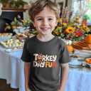 Funny Thanksgiving Shirts for Kids Girls Boys Turkey Pumpkin Toddler Graphic T-Shirt Clothes Tops Tee 2T-8Y