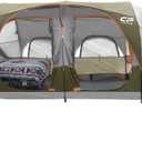 CAMPROS CP Tent 12-Person-Camping-Tents,3 Room Family Tents,Waterproof Windproof Family Tent with Top Rainfly,6 Large Mesh Windows,Double Layer,Easy Set Up, Portable with Carry Bag-20' x 9' x 72"(H)