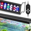 fishkeeper 24/7 Auto-Cycle Smart LED Aquarium Light - 8 Colors RGB Light Custom Timer, IP68 Waterproof, 14W/26W/36W Full Spectrum Fish Tank Light Aquarium Plant Light for 12-43 Inch Tanks
