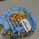 48 Pack Hero Theme Paper Plates Hero Birthday Party Decorations Supplies 7 Inch Disposable Colorful Comic Dessert Cake Plates Cityscape Tableware for Birthday Baby Shower Party Favors, 8 Styles