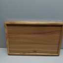 VaeFae Acacia Bed Table Tray, Wooden Breakfast Tray with Folding Legs, Bed Tray for Eating and Laptop, Eating Trays for Bedroom (Large Size)