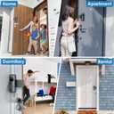 3 x NANW Blink Doorbell Mount, NANW Full-Metal Anti-Theft Doorbell Camera Mount for Blink Video Doorbell 1st Gen, Not for 2nd Gen (Newest Model), No-Drill and Not Block Motion Sensor Bracket, Gray