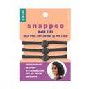 Snap Hair Ties for Thick, Natural, Curly Hair | No Slip, No Tension Pro Hair Tie | Strong Ponytail Holder (2 Pack, Black)