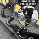 Scooter Lock, Bike Locks High Security with Key, 36.22inch Heavy Duty Bike Lock Chain, Accessories for Electric Scooter, E-Bikes