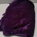 Upright Piano Cover, Colorfast Pleuche Full Piano Dust Proof Decorated Cover(Purple)