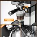 Amaste Espresso Machine, 20 Bar Cappuccino Machine With Touch Screen, Espresso Machine with Milk Frother for Home, 3-in-1 Latte Machine With Milk Tank for Espresso, Cappuccinos & Lattes, 1350W
