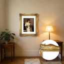 SIMON'S SHOP Gold Vintage Picture Frames 11x14 with Mat for 8x10 Photo, Antique Poster Frame Matted to 8 by 10 Image, Gallery Wall and Tabletop Display