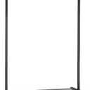 SONGMICS Clothes Rack with Wheels, Clothing Rack for Hanging Clothes, 25.4 mm Metal Garment Rack with Dense Mesh Storage Shelf, 110 lb Load Capacity, 2 Brakes, Black UHSR25BK