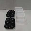 Large Ice Cube Tray for Whiskey: 2.5 Inch Silicone Ice Ball Maker - Circle Ice Cube Tray - Round Ice Sphere Maker for Old Fashioned Bourbon Whisky (cool black)