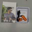 F22 Orange Single Ear Bluetooth Wireless Bone Conduction Open Ear Headphones with Earhook, IPX5 Water Resistant, 15H Playtime, 1H Charge, Bluetooth 5.3, Orange