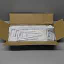 2-Tier Clamp On Desk Shelf, Clamp on Desk Shelf, 13 inch Adjustable Above or Under Wood Desk Storage Shelves, Heavy Duty Desktop Organizer for Working and Gaming Accessories, White