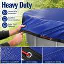 18FT Heavy Duty Pool Cover for Above Ground Pools,200 GSM Tear-Resistant Material,Windproof Secure Fit,All-Season UV Protection,Against Snow,Rain & Debris