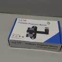 suptek Universal Foldable Projector Wall Mount - Adjustable Bracket for Projectors, Compatible with 1/4", M4 & M6 Screws, Heavy-Duty & Space-Saving Design, Black, MA1330YT (6.6lbs capacity)