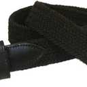 Thomas Bates Miami Braided Elastic Belt (S (30-32), Black)