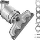 [Front]FortunaFlow Exhaust Manifold Catalytic Converter Compatible with Sonata 2009-2014,Kia Optima 2009-2020 2.4L Replace 674021(EPA Compliant high flow standard)