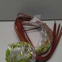 Dingion 10 Pcs Artificial Lifelike Curly Willow Branches Decorative Dried Twigs 51 Inches Faux Tree Branches with Leaves Fake Bendable Stick Vintage Vines Stems for DIY Greenery Vase Home Office Decor