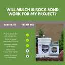 Mulch & Rock Bond - Binder for Mulch, Rock, Bark, & Pea Gravel, Safe for Plants & Pets, Strong Stabilizing Glue (5 Gallon)