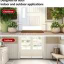 Rubber Door Push Plates 4Pcs 16" X 4.3",2Pcs 32.3" X 5.7",Anti Scratch Protection Device for Inner and Outer Doors,Prevents Dents & Scratches,Self-Adhesive (White)