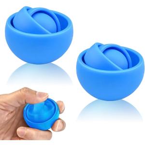 2 x Fidget Toys Adults 2 PCs, Sensory Figette Spinner Anxiety Stress Relief Toys Quiet Fidgets Gyro for Autism ADHD Kids Gifts Cool Gadget Office Desk Toy Easter Basket Stuffers for Teen Boys