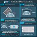 EZ-FLO 14 x 6 Inch (Duct Opening) Air Vent Cover for Wall or Ceiling, Two-Way Ventilation Register, Solid Steel HVAC Register Cover, White, 61613