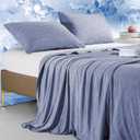 Marchpower Cooling Blanket for Hot Sleepers, Arc-Chill Q-MAX>0.5 Cooling Blanket, Instant Cool to Touch Summer Blanket, Breathable Lightweight Temperature Regulating Blanket for Night Sweats (Blue)