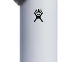 Hydro Flask Water Bottle - Insulated Stainless Steel - Wide Straw Lid, Non Spill, Leakproof in 24 Oz White