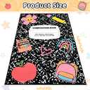 5 x 7.6 ft Large Classroom Rug,Composition Book Elementary Rug for Preschool Nursery Daycare,Educational Kids Carpet for Kindergarten,Classroom Decor Seating Carpet 7 Seats (Composition Notebook)