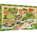4x6 Ft Farm Village Series Educational Kids Rug