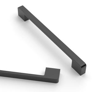 Asidrama 10 Pack 12.6 Inch(320mm) Matte Black Kitchen Cabinet Handles, Cabinet Pulls Kitchen Cabinet Hardware for Cupboard Drawer Handles