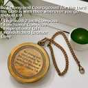 Inspirational Gift Compass - God My Lord Guide Me - Uplifting Baptism Gift, Graduation Gift, Birthday, Confirmation Gift for Men Women Boys Girls Teenage Kids