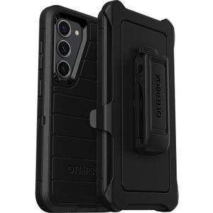 OtterBox Galaxy S23 (Only) - Defender Series Case - Black, Rugged & Durable - with Port Protection - Includes Holster Clip Kickstand - Microbial Defense Protection - Non-Retail Packaging (6.1")