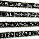 12Pcs Alphabet Bulletin Board Strips Set, Alphabet Line ABC Alphabet Banner Number Line Border Posters for Preschool Kindergarten Classroom Playroom Bedroom Wall Decor