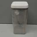 2 Pack Food Storage Containers with Lids, Chip Containers for Pantry, 3.2L and 2.6L Extra Large Capacity, with Airtight and Twist Lock Lids, Clear Plastic Canister for Pantry Organization