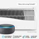 Vornado TRANSOM AE Window Fan Works with Alexa, 4 Speeds, Reversible Exhaust Mode, Weather Resistant Case, Whole Room,White